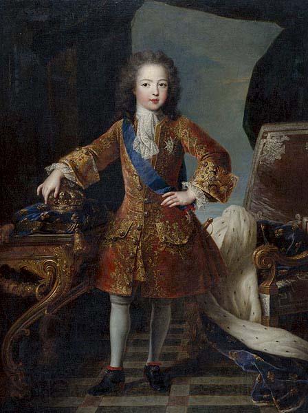 Circle of Pierre Gobert Portrait of King Louis XV of France as child Norge oil painting art